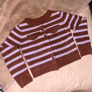 Maeve Cashmere Cropped Cardigan Sweater